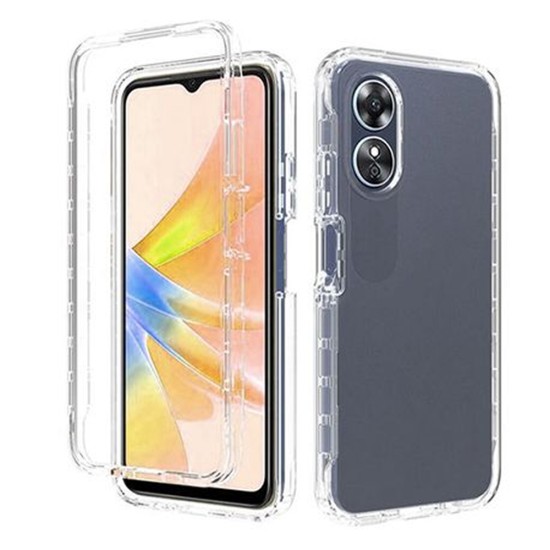 Capa de Silicone 360º para Oppo A58 4g Transparente